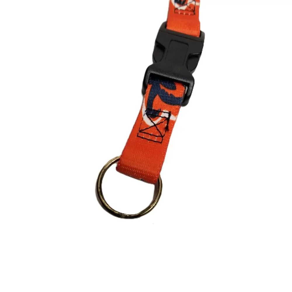 Chicago Bears Orange Navy Lanyard Keychain ID Badge Holder NFL Football Fan Gear